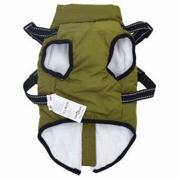 Hundemantel Olivegrün L32 Fleece und Polyester