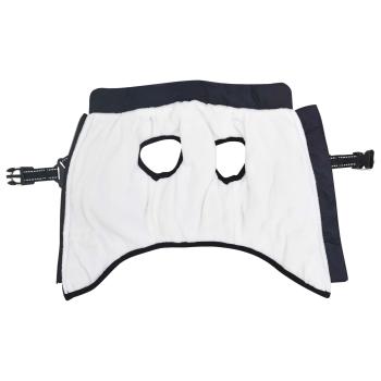 Hundemantel mit Geschirr Marineblau S Fleece und Polyester