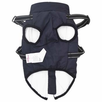 Hundemantel Marineblau L36 Fleece und Polyester