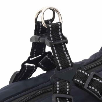 Hundemantel mit Geschirr Marineblau 3XL Fleece und Polyester