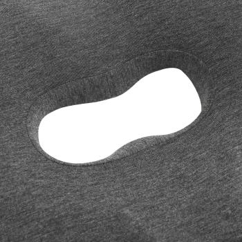 Kopfkissen mit Kissen Dunkelgrau 42 x 37 x 8 cm Baumwolle