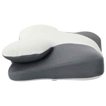 Kopfkissen mit Kissen Weiß 59 x 38 x 14 cm Polyester