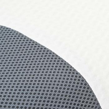 Kopfkissen mit Kissen Weiß 59 x 38 x 14 cm Polyester