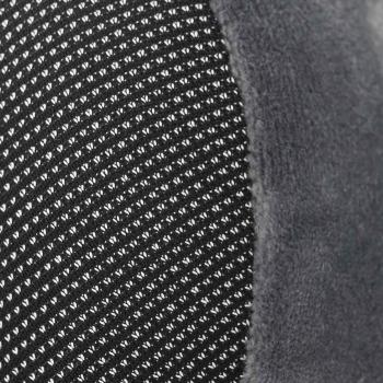 Kopfkissen mit Kissen Verstellbar Grau 28 x 25 x 14 cm Samt