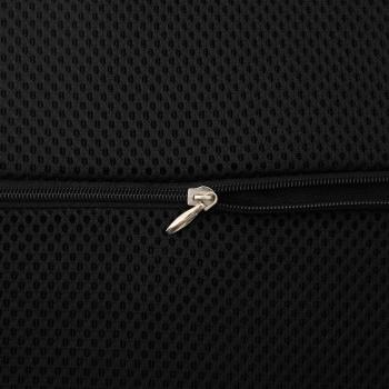 ARDEBO.de - Kopfkissen mit Kissen Schwarz 34 x 31,5 x 12 cm Netzgewebe