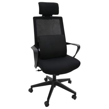 Kopfkissen mit Kissen Schwarz 34 x 31,5 x 12 cm Netzgewebe