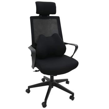 Kopfkissen mit Kissen Schwarz 42 x 32 x 14 cm Polyester