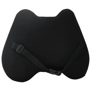 Rückenkissen Schwarz Viscoschaum 40 x 32 x 13 cm