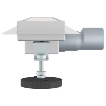 Duschabfluss mit Glasabdeckung Silber 70 cm Edelstahl 304