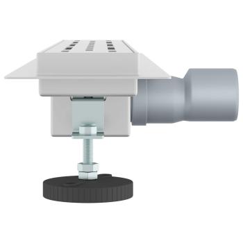 Duschabfluss mit Liniendesign Silber 50 cm Edelstahl 304