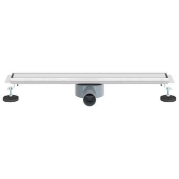 Duschablauf 2-in-1 mit 360° Siphon Silber 60 cm Edelstahl 304