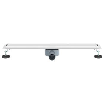 Duschablauf 2-in-1 mit 360° Siphon Silber 70 cm Edelstahl 304