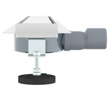 Duschablauf 2-in-1 mit 360° Siphon Silber 70 cm Edelstahl 304