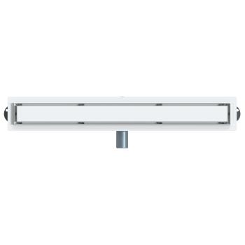 Duschablauf 2-in-1 mit 360° Siphon Silber 70 cm Edelstahl 304