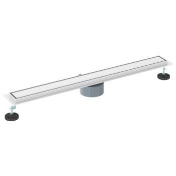 Duschablauf 2-in-1 mit 360° Siphon Silber 80 cm Edelstahl 304