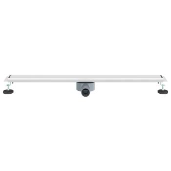 Duschablauf 2-in-1 mit 360° Siphon Silber 90 cm Edelstahl 304