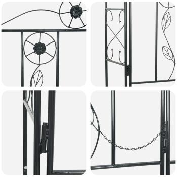 Gartenbogen Uni Schwarz