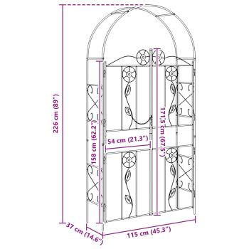 Gartenbogen Uni Schwarz