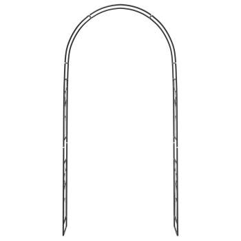 Gartenbogen Floral Schwarz