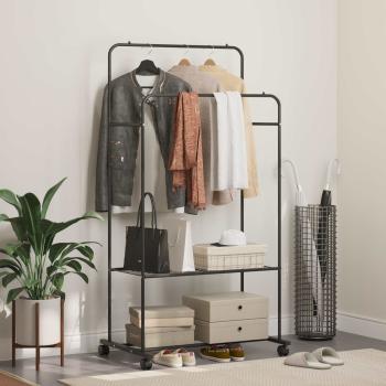 ARDEBO.de - Kleiderständer Uni Schwarz