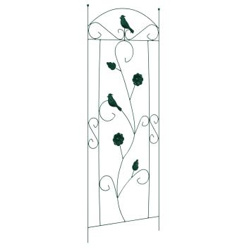 Gartenzaun Spalier 3 pcs Grün 112 x 40 cm Stahl