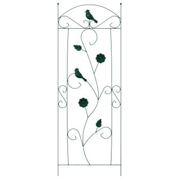 Gartenzaun Spalier 3 pcs Grün 112 x 40 cm Stahl