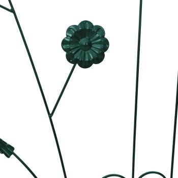 Gartenzaun Spalier 3 pcs Grün 112 x 40 cm Stahl