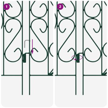 Gartenzaun Spalier Grün