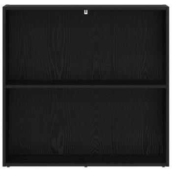 Bücherregal Schwarz Eichen-Optik 60 x 30 x 76.5 cm