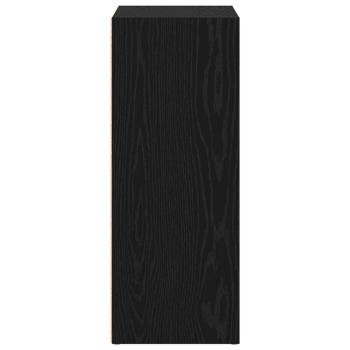 Bücherregal Schwarz Eichen-Optik 60 x 30 x 76.5 cm