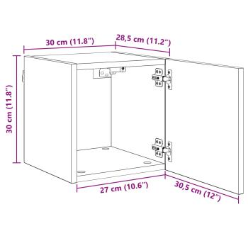 TV-Schränk Altholz 30,5 x 30 x 30 cm Holzwerkstoff