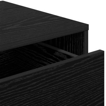 Schubladenschrank Schwarz Eichen-Optik 41 x 40 x 58 cm