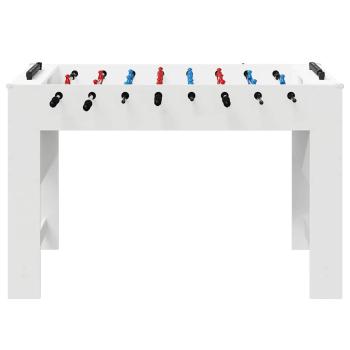Tischfußballtisch Weiß 125 x 60,5 x 80 cm Holzwerkstoff