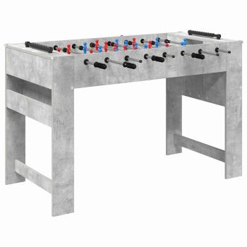 Tischfußballtisch Beton Grau 125 x 60,5 x 80 cm Holzwerkstoff