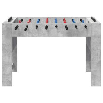 Tischfußballtisch Beton Grau 125 x 60,5 x 80 cm Holzwerkstoff