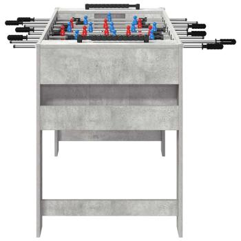 Tischfußballtisch Beton Grau 125 x 60,5 x 80 cm Holzwerkstoff