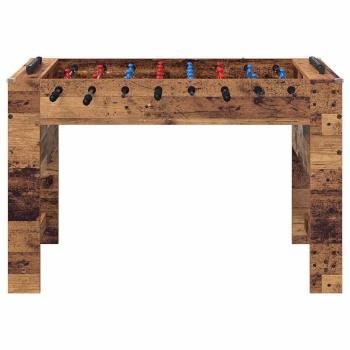 Tischfußballtisch Altholz 125 x 60,5 x 80 cm Holzwerkstoff