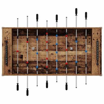 Tischfußballtisch Altholz 125 x 60,5 x 80 cm Holzwerkstoff