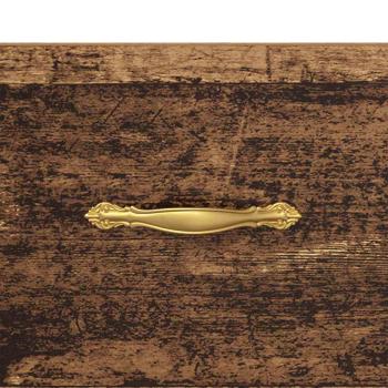 Nachttisch mit Schubladen Altholz 40 x 40 x 66 cm Holzwerkstoff