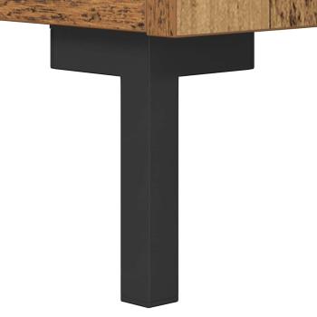 Nachttisch mit Schubladen Altholz 40 x 40 x 66 cm Holzwerkstoff