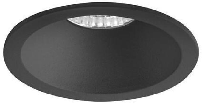 ARDEBO.de Brumberg LED-Einbaudownlight 230 V AC, 50 Hz, 6 W, 38°, 3.000 K, rund, starr, schwarz struktur (12650183)