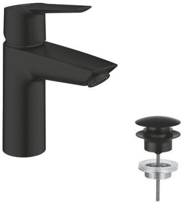 GROHE Quickfix Start Einhebel Waschtischarmatur, 1/2", S-Size, mattschwarz (235512432)