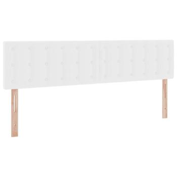 Aufbewahrungsbett mit Matratze Reinweiß 180 x 200 cm Kunstleder