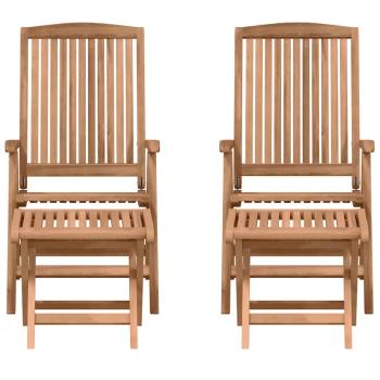 Garten Essgruppe 4 pcs Braun Massivholz Teak