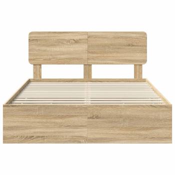 Bettrahmen Sonoma-Eiche 150 x 200 cm Ingenieurs Holz