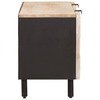 TV-Schränk Weiße gewaschene Oberfläche 105 x 33,5 x 46 cm