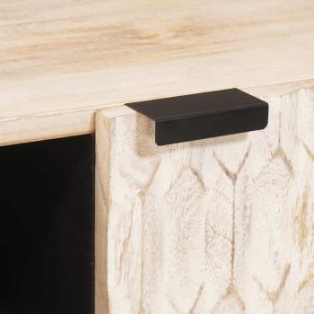 TV-Schränk Weiße gewaschene Oberfläche 105 x 33,5 x 46 cm