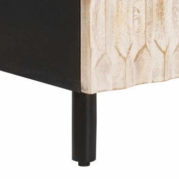 TV-Schränk Weiße gewaschene Oberfläche 105 x 33,5 x 46 cm