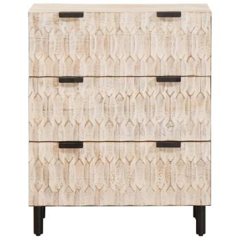 Sideboard Weiße gewaschene Oberfläche 60 x 33,5 x 75 cm