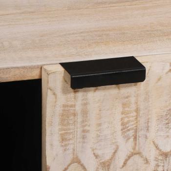 Couchtisch Weiß 100 x 54 x 40 cm Massivholz Mango